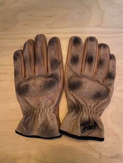 Fuel Perforated Leather Motorcycle Gloves