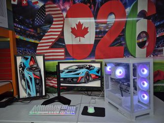 Gaming Computer Mega-Setup DUAL 1080p Monitors +Windows 11Pro