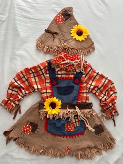 Scarecrow girl Costume Kids, size 3T