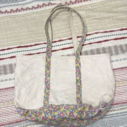 Ll Bean Flower Boat And Tote Bag Large