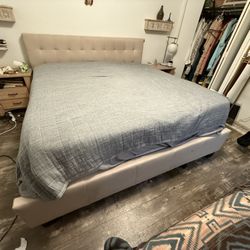King Bed Frame + Optional Mattress