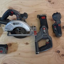 Porter Cable 18V Cordless Power Tool Set