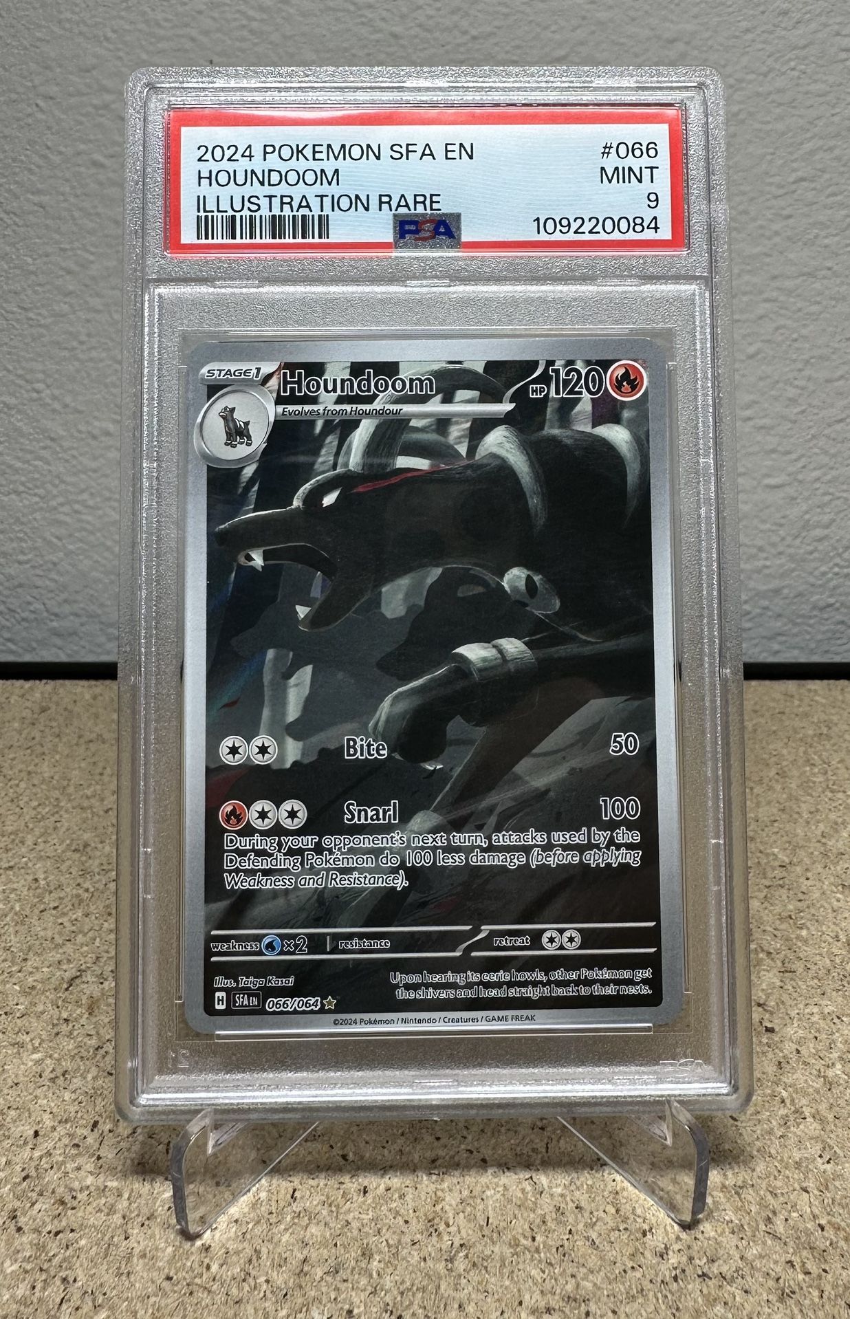 Pokémon Houndoom Illustration Rare #66 Psa 9