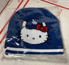 LA Dodgers Hello Kitty Knit Beanie