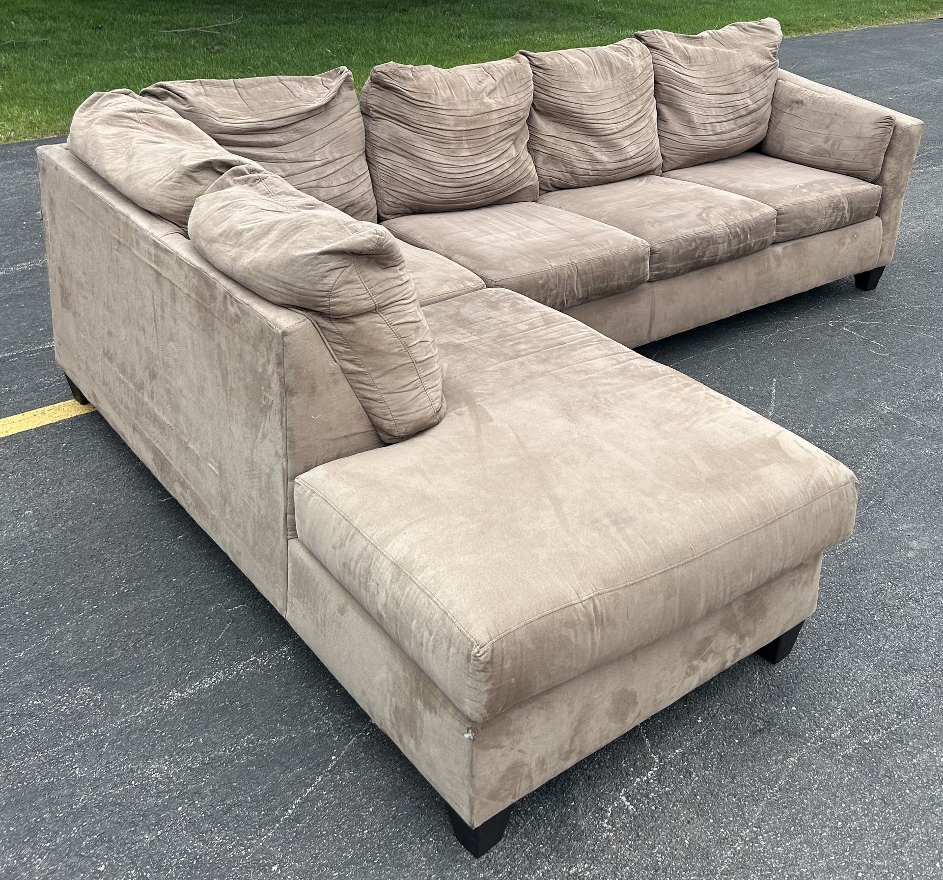 Brown Sectional Couch Set