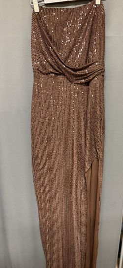 Strapless Brown Dress 