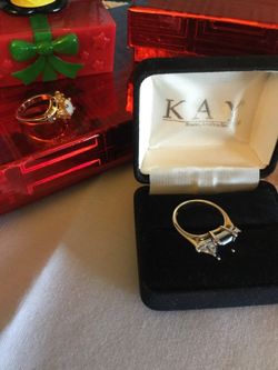 Vermeil Gold Ring 💍 Gold over Silver size # 5 🦋💍