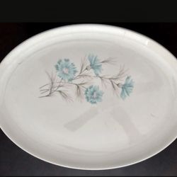 Vintage Oval 13 In Platter
