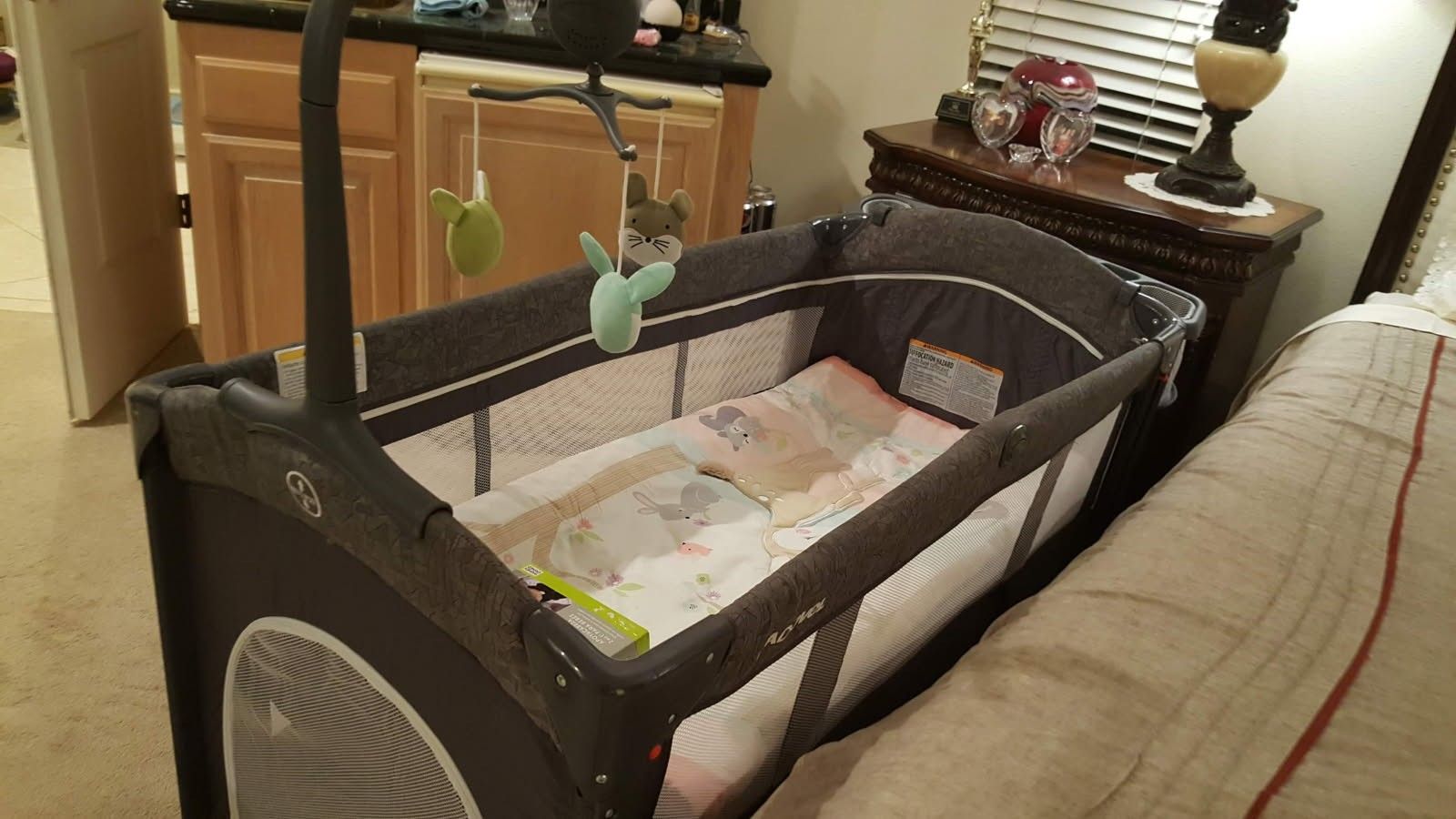 Portable Baby Crib Used One Time 