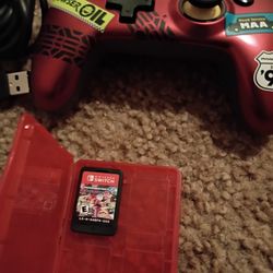 Nintendo Switch Mario Kart Controller And Mario Kart 8 Deluxe 
