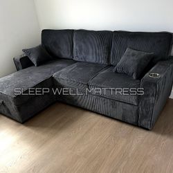New Black Sofa 