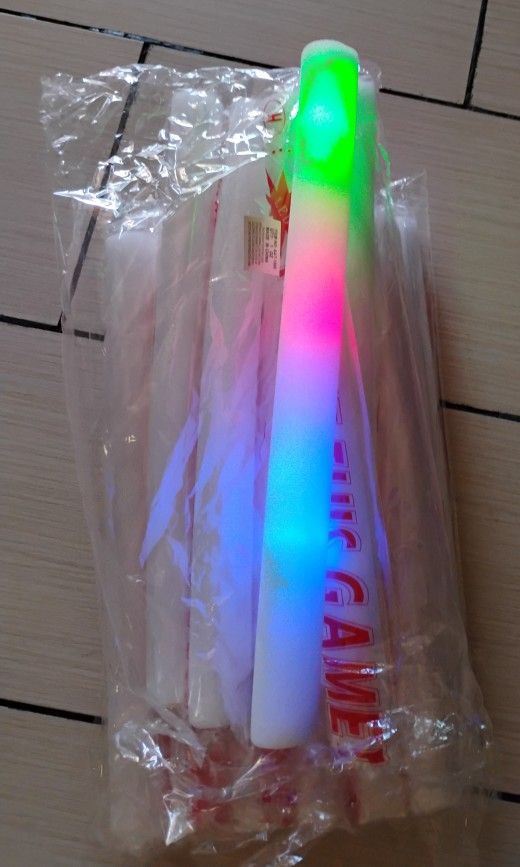 Glow Foam Sticks with 3 Modes Colorful Flashing, Glow in the Dark Party, Light Up Sticks For Wedding,Raves,Concert,Camping, Graduation
