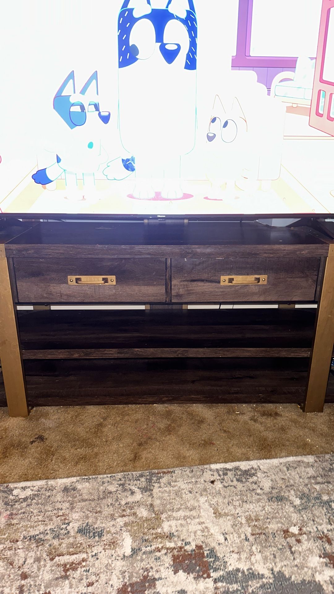 Entertainment Stand With Floating Tv Mount