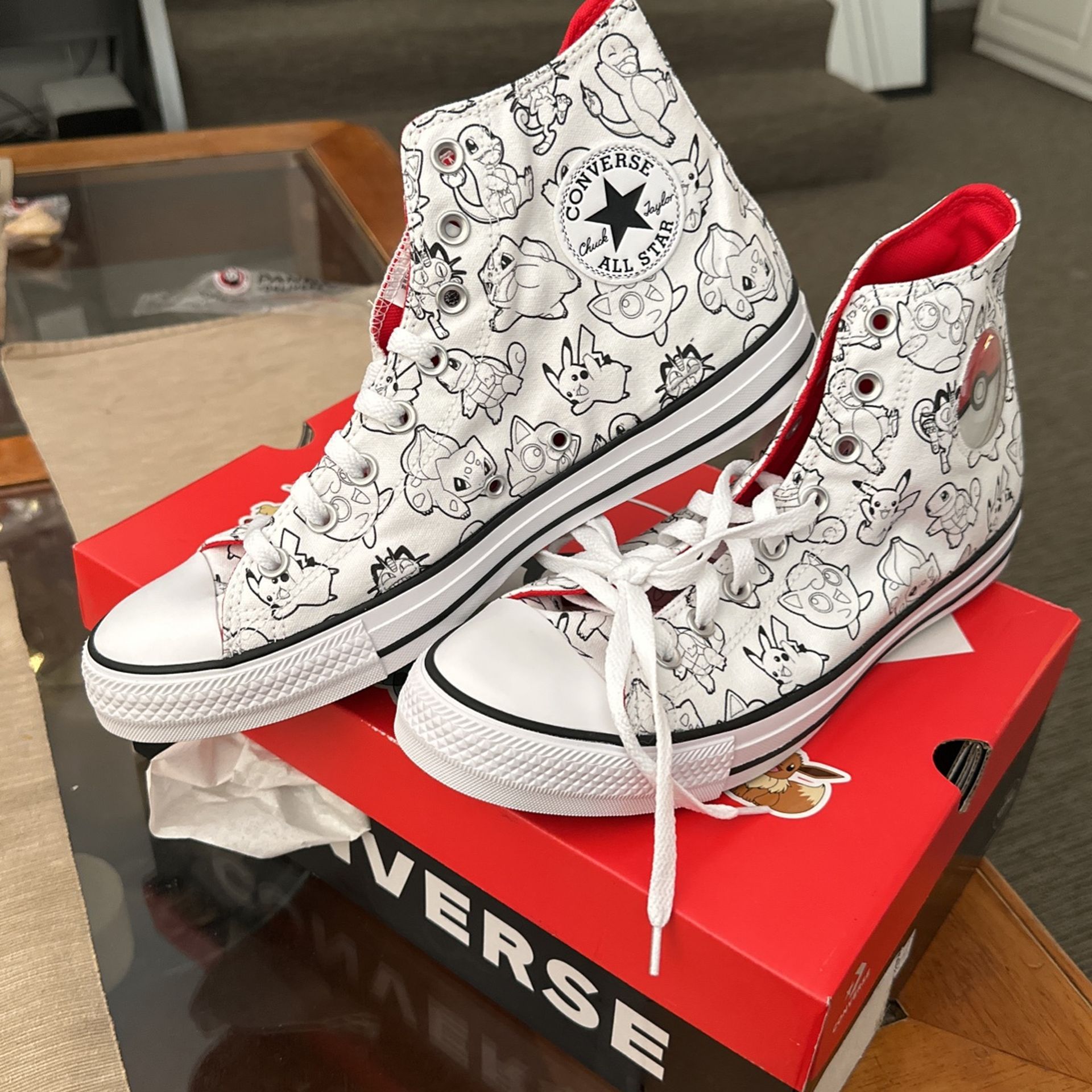 Converse Pokémon Hi tops Size 10 Men