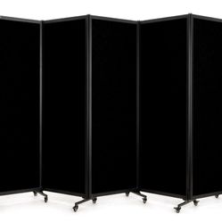 🔥 2 Left* Freestanding Rolling Divider with Wheels,Office Privacy, Home, Business Retail $689