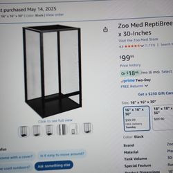 Lizard Large Cage 16x16x30 free!