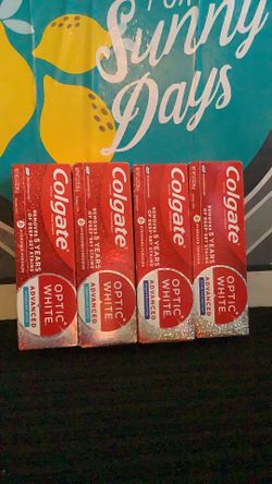 4-Colgate optic white advanced toothpaste All for $10