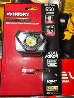 Husky 650 Lumen Rechargeable Motion Activated Headlamp
