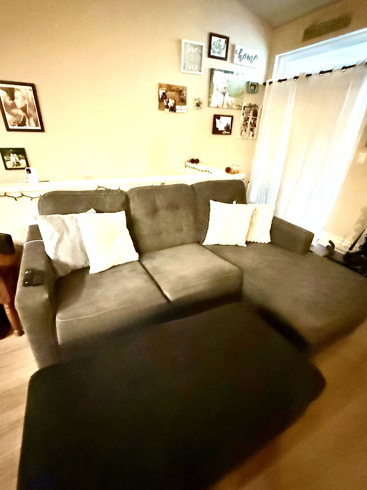 New Charcoal Sectional