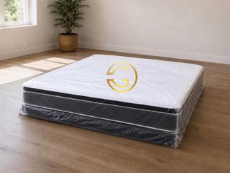 Queen Pillow Top Mattress Set $209 | Brand New