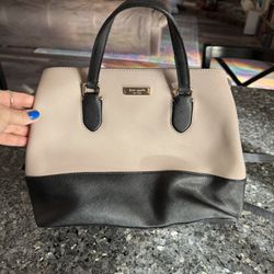 Kate Spade Pink & Black Handbag Purse