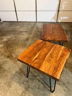 Coffee and end table solid wood