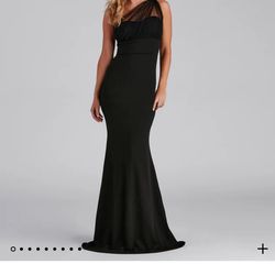 Black Windsor Bridesmaid/Prom Formal Dress - Size S