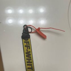 Off-White Industrial Keychain Strap - Yellow/Black