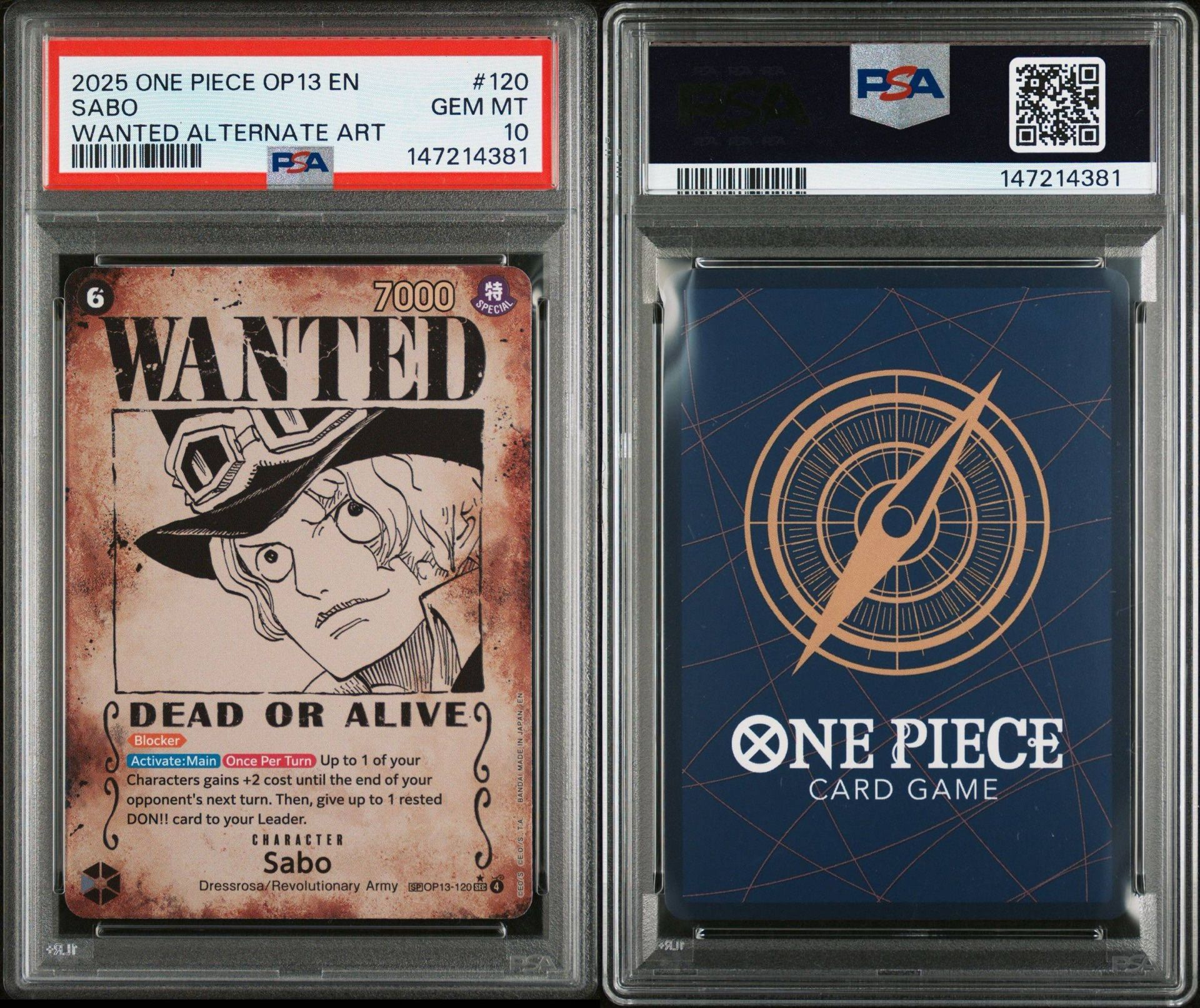 2025 ONE PIECE OP13-CARRYING ON HIS WILL | WANTED ALTERNATE ART