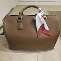 Travel Bag Brown With Handkerchief
