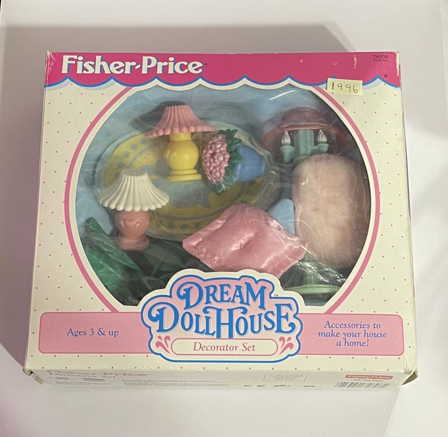 1996 Fisher Price Dream Dollhouse Decorator Set