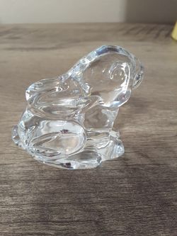 Waterford retired crystal bunny