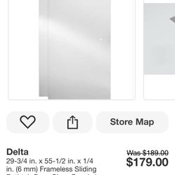 Delta Frameless Glass Tub/Shower Door (Step 1)