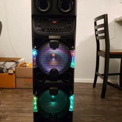 Fully Amplified Portable 9000 Watts Peak Power 10” Speaker

