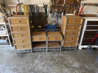 Chest of Drawers and Two Matching Nightstands