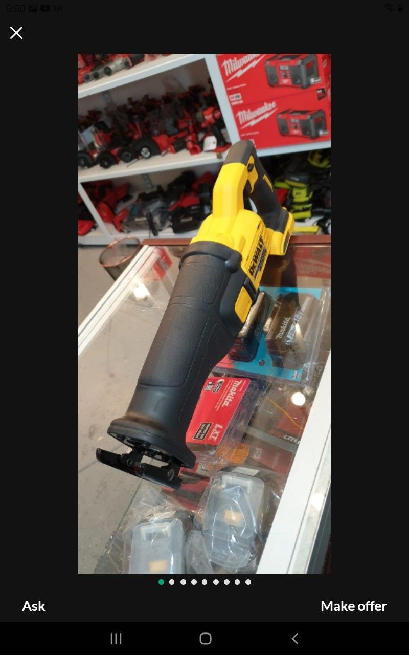 DEWALT 60V CORDLESS SAWZALL FLEX VOLT BRUSHLESS NO BATTERY NO CHARGER SOLO LA HERRAMIENTA 