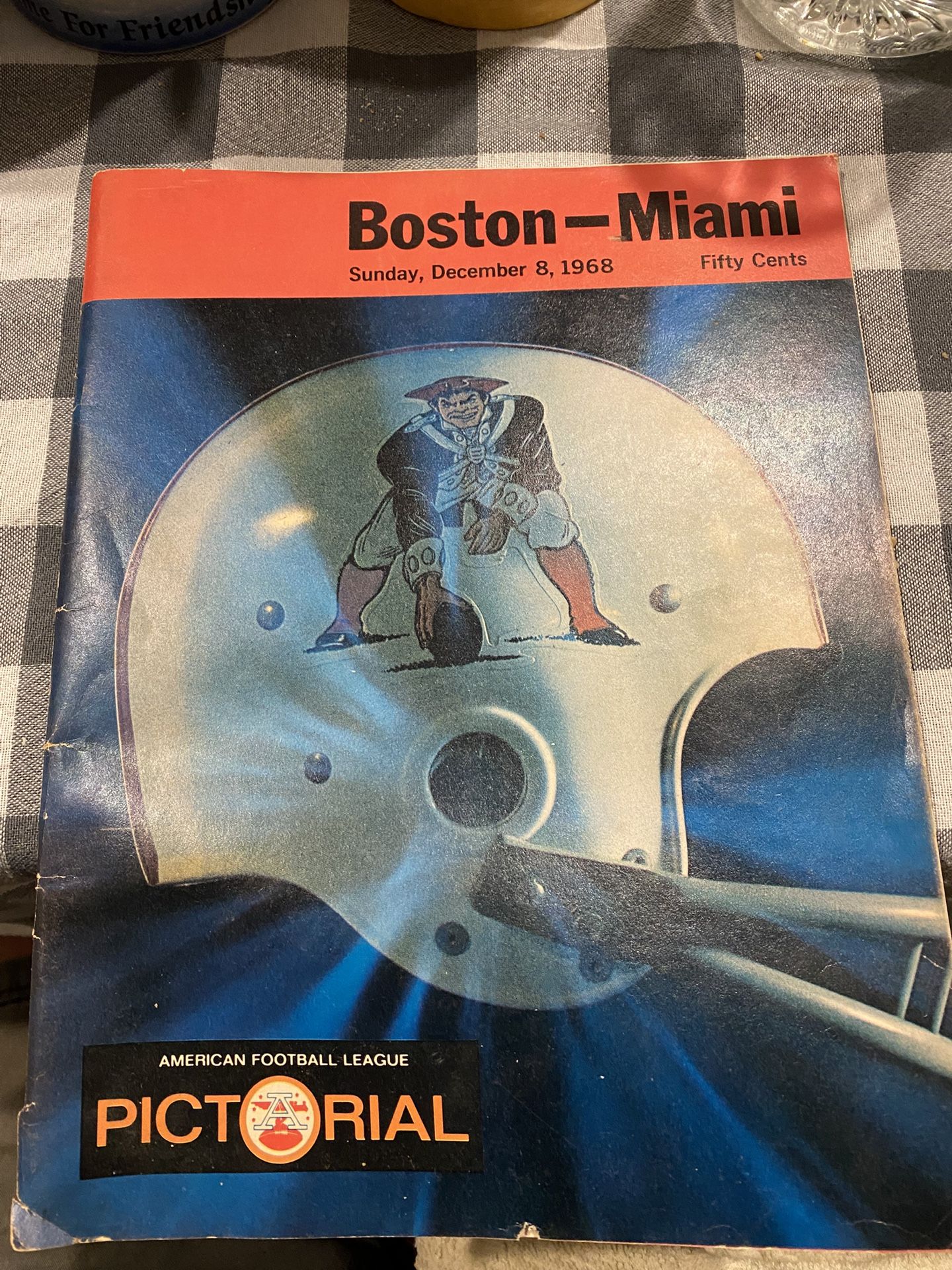 1968 Boston vs Miami Game Program