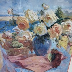 Gold Framed Flower Picture