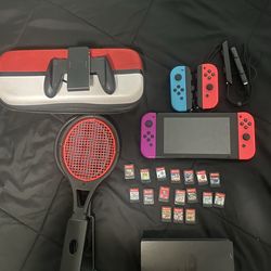Nintendo Switch W/ 17 Games Included