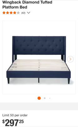Upholstered Tufted bed