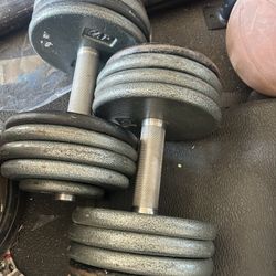 Fat Grip Fix Dumbbells 80lbs Each Hand $160 For Both Firm