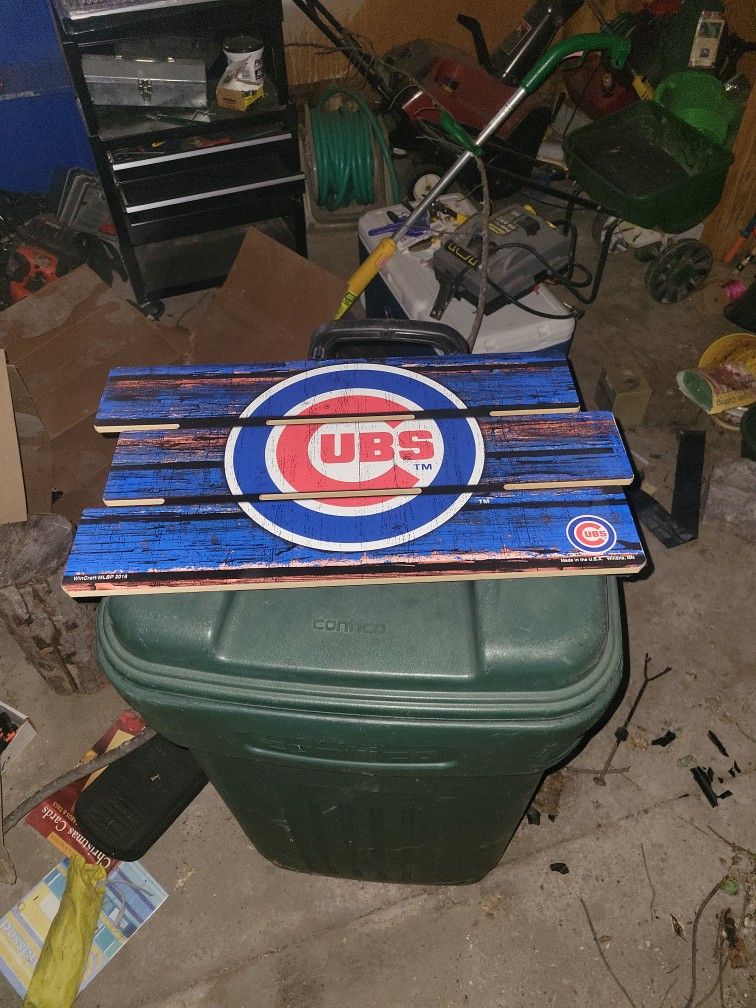 Wooden Cubs Sign