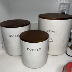 Flour Sugar And Coffee Containers