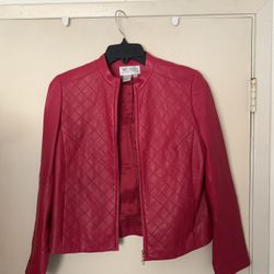 Genuine Leather Jacket ( Color Is Darker In Person) 