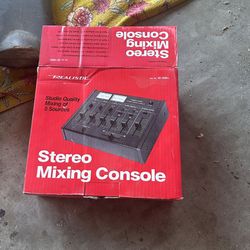 Realistic Stereo Mixing Console New In Box