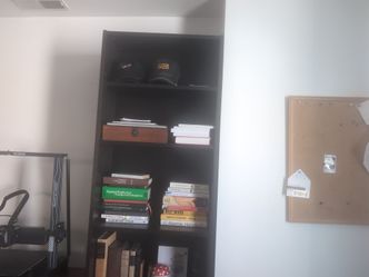 Large Black Bookcase Shelves