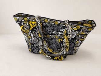 Vera Bradley-Style Quilted Floral Tote Bag