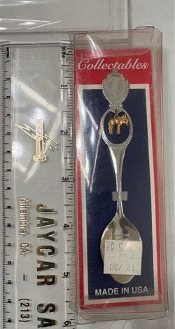 Vintage Collectibles Souvenir Spoon with Dangle Donkey/Burro Charm - Made in USA