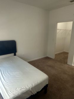 Twin bed mattress + frame