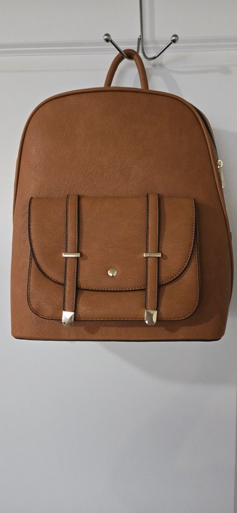 Woman's Faux Leather Backpack